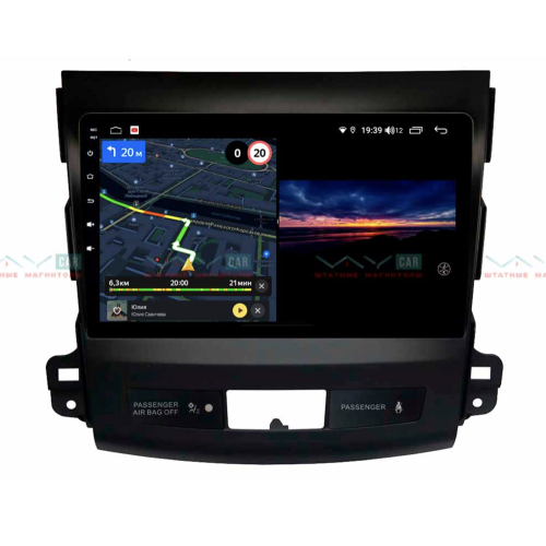 Штатная магнитола VAYCAR 09V3 3/32 ГБ для Citroen C-Crosser 2007-2013 на Android 10.0