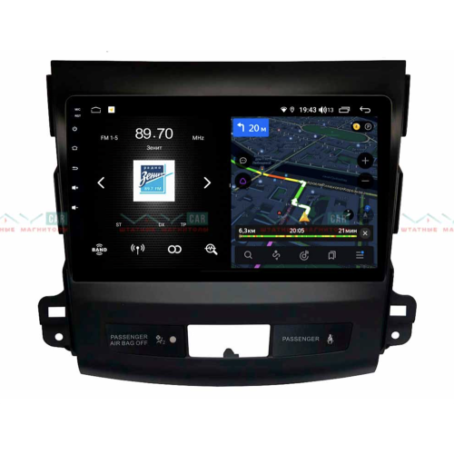 Штатная магнитола VAYCAR 09V4 4/64 ГБ для Citroen C-Crosser 2007-2013 на Android 10.0