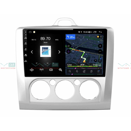 Штатная магнитола VAYCAR 09V4 4/64 ГБ для FORD Focus II 2005-2011 (Кондиционер) на Android 10.0