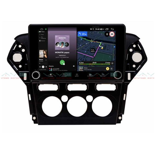Штатная магнитола VAYCAR 10V4R 4/64 ГБ крутилки для Ford Mondeo IV 2010-2015 на Android 10.0