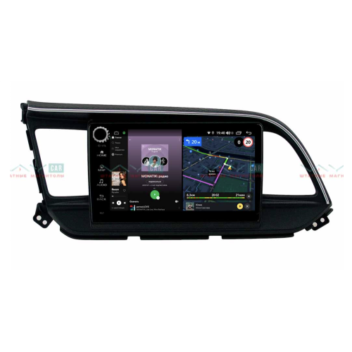 Штатная магнитола VAYCAR 09V4R 4/64 ГБ крутилки для Hyundai Elantra VI (AD) 2016+ на Android 10.0