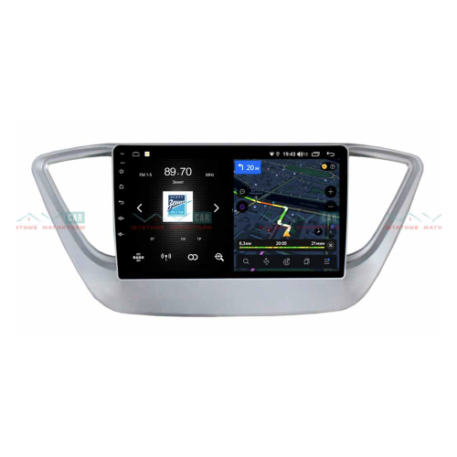 Штатная магнитола VAYCAR 09V4 4/64 ГБ для Hyundai Solaris II 2017-2020 на Android 10.0