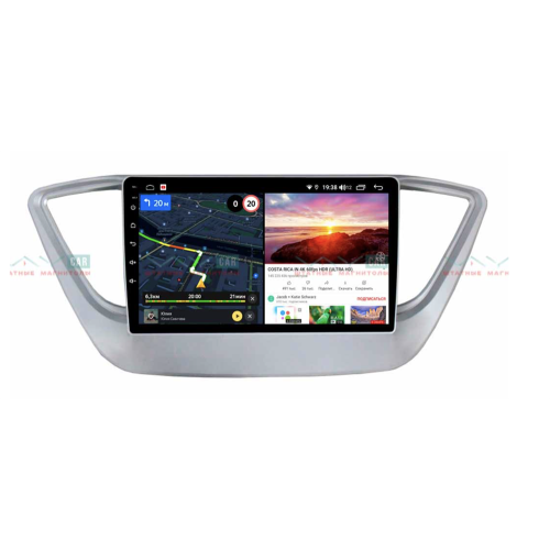 Штатная магнитола VAYCAR 09V6 6/128 ГБ для Hyundai Solaris II 2017-2020 на Android 10.0