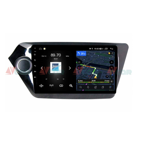 Штатная магнитола VAYCAR 09V4 4/64 ГБ для Kia Rio III 2011-2017 на Android 10.0