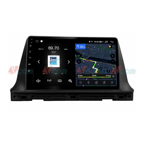 Штатная магнитола VAYCAR 10V4D 4/64 ГБ 1DIN для Kia Seltos 2019-2023 на Android 10.0