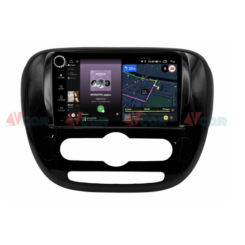 Штатная магнитола VAYCAR 09V4R 4/64 ГБ крутилки для KIA Soul II 2013-2019 на Android 10.0