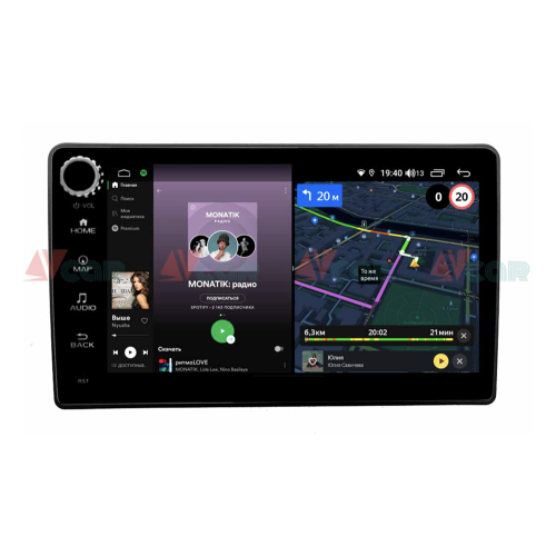 Штатная магнитола VAYCAR 09V4R 4/64 ГБ крутилки для Kia Sorento II 2012-2020 на Android 10.0