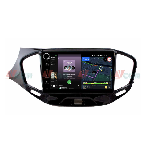 Штатная магнитола VAYCAR 09V4R 4/64 ГБ крутилки для Lada Vesta 2015-2022 на Android 10.0
