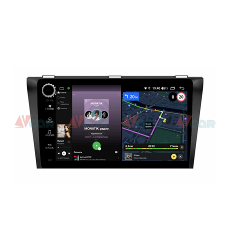 Штатная магнитола VAYCAR 09V4R 4/64 ГБ крутилки для Mazda 3 2003 - 2009 на Android 10.0