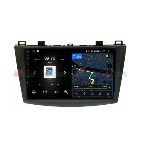Штатная магнитола VAYCAR 09V4 4/64 ГБ для Mazda 3 (BL) 2009-2013 на Android 10.0