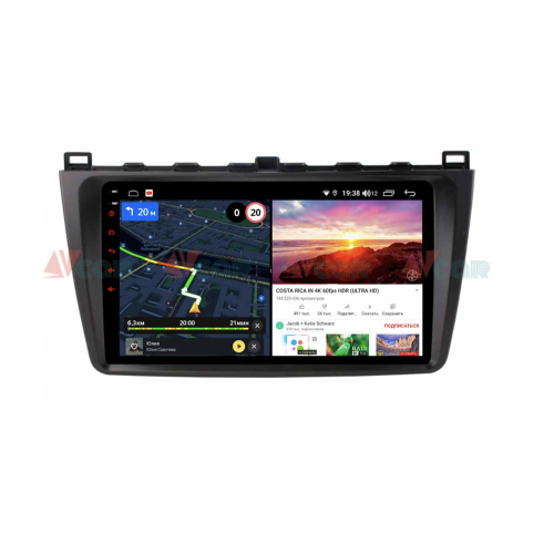 Штатная магнитола VAYCAR 09V6 6/128 ГБ для Mazda 6 2007-2012 на Android 10.0