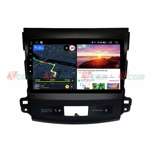 Штатная магнитола VAYCAR 09V6 6/128 ГБ для Peugeot 4007 2007-2012 на Android 10.0