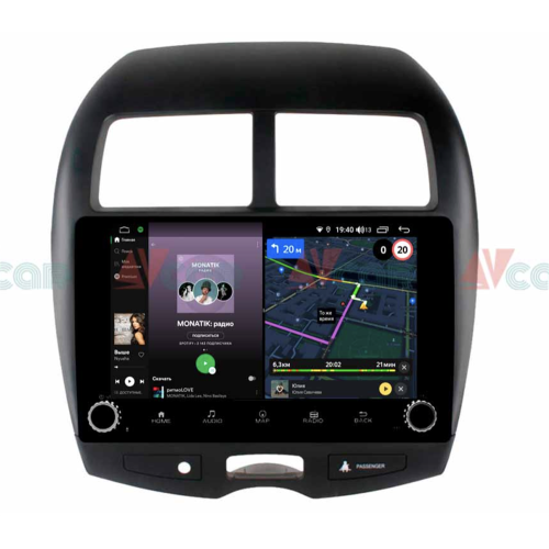Штатная магнитола VAYCAR 10V4R 4/64 ГБ крутилки для Peugeot 4008 2012-2018 на Android 10.0