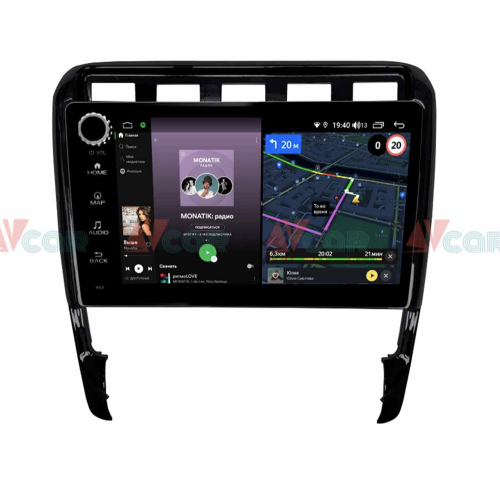 Штатная магнитола VAYCAR 09V4R 4/64 ГБ крутилки для Porsche Cayenne 955 2002-2006, 957 2007-2010 на Android 10.0