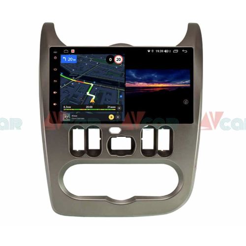 Штатная магнитола VAYCAR 09V3 3/32 ГБ для Renault Logan 2010-2013, Sandero I 2009-2014 на Android 10.0