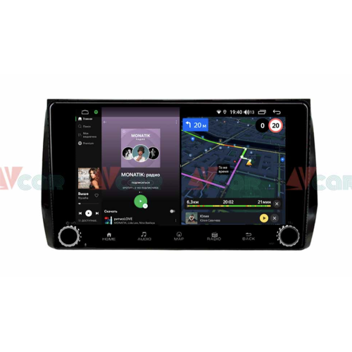 Штатная магнитола VAYCAR 10V4R 4/64 ГБ крутилки для Skoda Kodiaq I 2016-2024 на Android 10.0