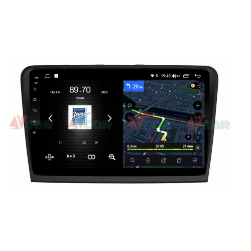 Штатная магнитола VAYCAR 10V4 4/64 ГБ для Skoda Superb II (B6) 2008-2015 на Android 10.0