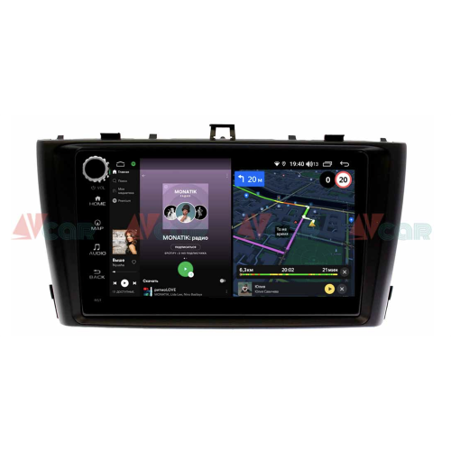 Штатная магнитола VAYCAR 09V4R 4/64 ГБ крутилки для Toyota Avensis III 2009-2015 на Android 10.0
