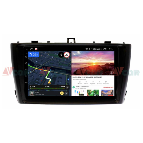 Штатная магнитола VAYCAR 09V6 6/128 ГБ для Toyota Avensis III 2009-2015 на Android 10.0