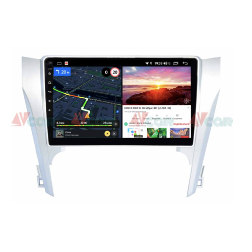 Штатная магнитола VAYCAR 10V6 6/128 ГБ для Toyota Camry V50 2011-2014 на Android 10.0