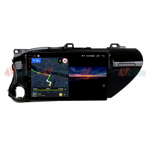 Штатная магнитола VAYCAR 10V3 3/32 ГБ для Toyota Hilux VIII 2015-2020 на Android 10.0