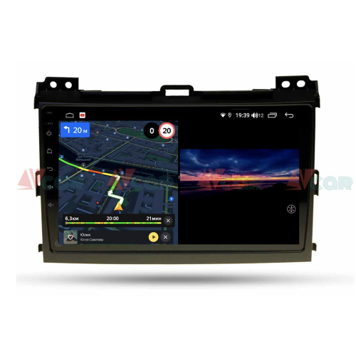 Штатная магнитола VAYCAR 09V3 3/32 ГБ для Toyota Land Cruiser Prado 120 2002-2009 на Android 10.0