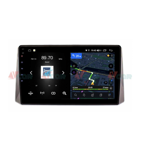 Штатная магнитола VAYCAR 10V4D 4/64 ГБ 1DIN для Toyota RAV4 (XA50) 2018-2024 на Android 10.0