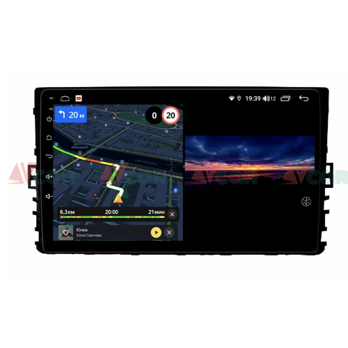 Штатная магнитола VAYCAR 09V3 3/32 ГБ для VW Universal 081 на Android 10.0