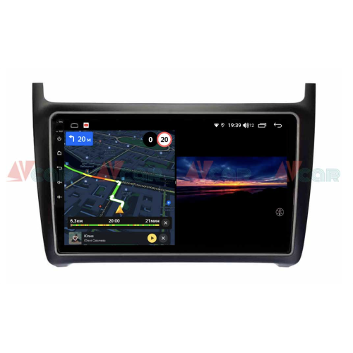 Штатная магнитола VAYCAR 09V3 3/32 ГБ для Volkswagen Polo 5 2009-2019 на Android 10.0