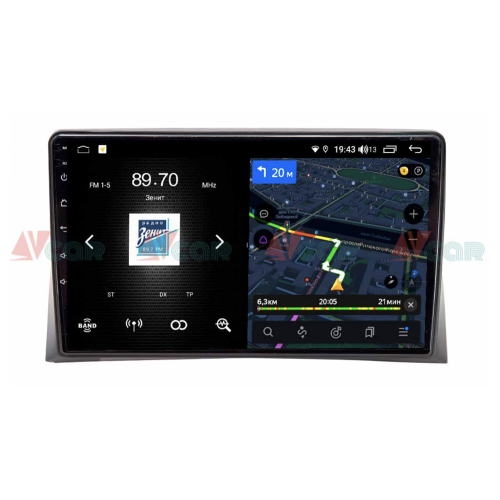 Штатная магнитола VAYCAR 09V4 4/64 ГБ для Volkswagen Multivan T5 2009-2015 на Android 10.0