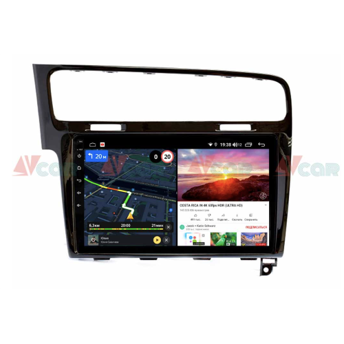 Штатная магнитола VAYCAR 10V6 6/128 ГБ для Volkswagen Golf 7 2013-2019 на Android 10.0