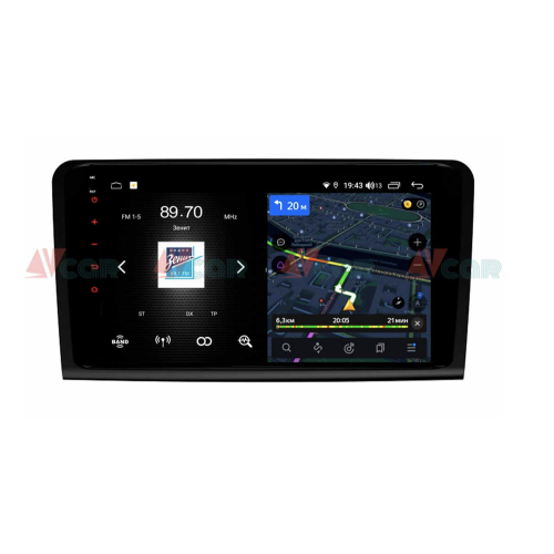 Штатная магнитола VAYCAR 09V4 4/64 ГБ для Mercedes GL-klasse (X164), ML-klasse (W164) 2005-2012 на Android 10.0