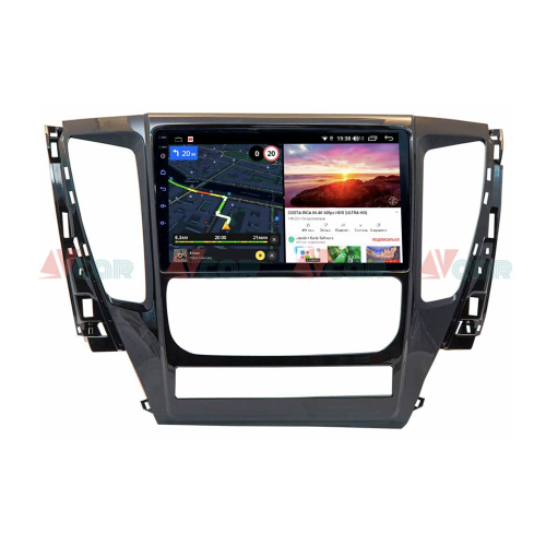 Штатная магнитола VAYCAR 09V6 6/128 ГБ для Mitsubishi Pajero Sport III, L200 V 2015-2021 на Android 10.0