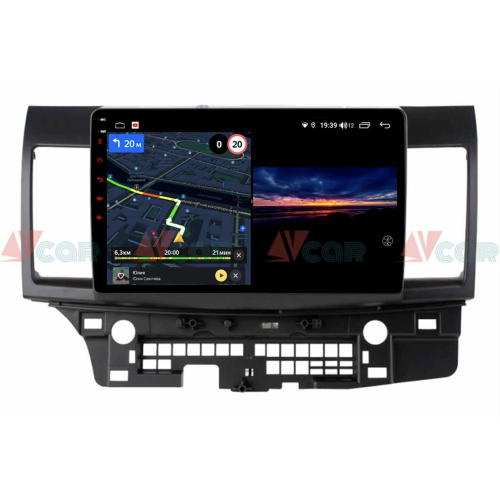 Штатная магнитола VAYCAR 10V3 3/32 ГБ для Mitsubishi Lancer X 2007-2019 на Android 10.0