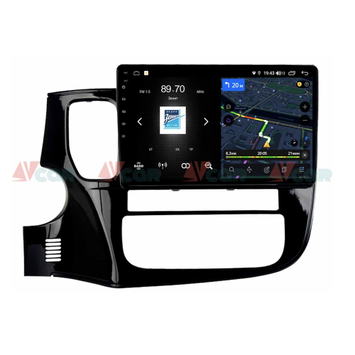 Штатная магнитола VAYCAR 10V4 4/64 ГБ для Mitsubishi Outlander III 2013-2020 на Android 10.0