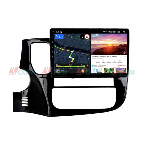 Штатная магнитола VAYCAR 10V6 6/128 ГБ для Mitsubishi Outlander III 2013-2020 на Android 10.0