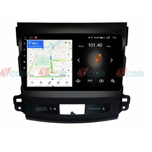 Штатная магнитола VAYCAR 09L 2/16 ГБ для Mitsubishi Outlander II (XL) 2006-2012 на Android 8.1