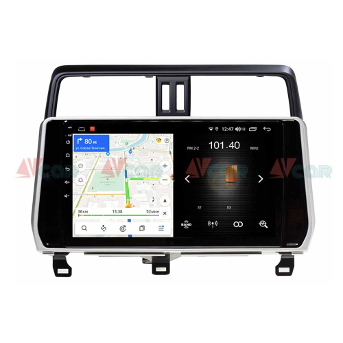Штатная магнитола VAYCAR 10L 2/16 ГБ для Toyota Land Cruiser Prado 150 2017-2020 на Android 8.1