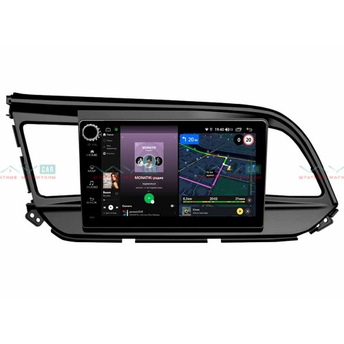 Штатная магнитола VAYCAR 09V4R 4/64 ГБ крутилки для Hyundai Elantra VI (AD) 2016+ на Android 10.0