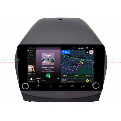 Штатная магнитола VAYCAR 10V4R 4/64 ГБ крутилки для Hyundai ix35, Tucson II 2010-2015 на Android 10.0