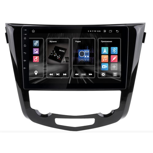 Штатная магнитола INCAR DTA2-6210CP для Nissan Qashqai II, X-Trail III 2014-2019 + для замены оригинальной системы Nissan Connect DSP, 10