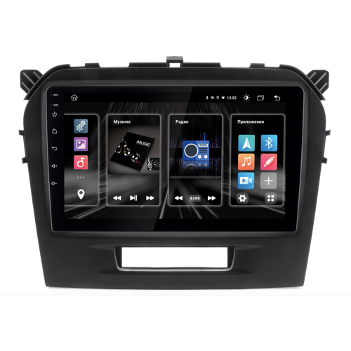 Штатная магнитола INCAR DTA2-1707c для Suzuki Vitara IV 2014-2024 + поддержка оригинальной камеры заднего вида (не идёт в комплекте) DSP, 9