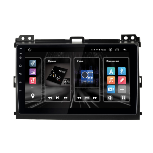 Штатная магнитола INCAR DTA2-2209 для Toyota Land Cruiser Prado 120 2002-2009 DSP, 9