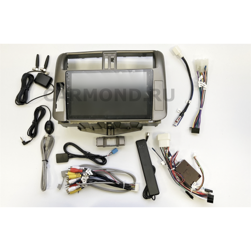 Магнитола Farcar XH065R (S400) (6/128ГБ) для Toyota Land Cruiser Prado 150 2009-2013 цвет бронза на Android 10.0