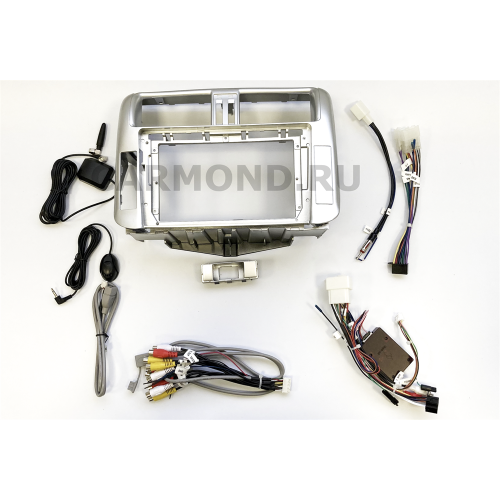 Магнитола Farcar XH065R (S400) (6/128ГБ) для Toyota Land Cruiser Prado 150 2009-2013 серебро на Android 10.0