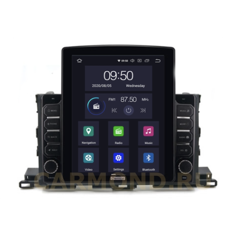 Штатная магнитола CarMedia OL-1601-HL TESLA для Toyota Highlander (U50) 2014-2019 на Android 10.0