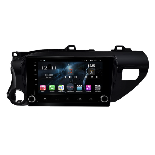 Магнитола Farcar H588/1077RB (S400) для Toyota Hilux 2015-2020 на Android 10.0 с кнопками