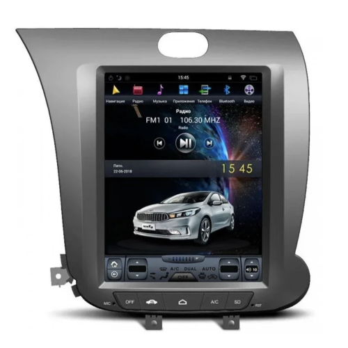 Магнитола Тесла CarMedia ZF-1056-DSP Tesla-Style для Kia Cerato III 2013+ на Android 9.0