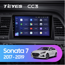 Штатная магнитола Teyes CC3 4/64 ГБ для Hyundai Sonata VII (LF) 2017-2019 на Android 10.0
