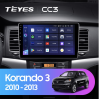Штатная магнитола Teyes CC3 3/32 GB для SsangYong Actyon, Korando 2010-2013 на Android 10.0